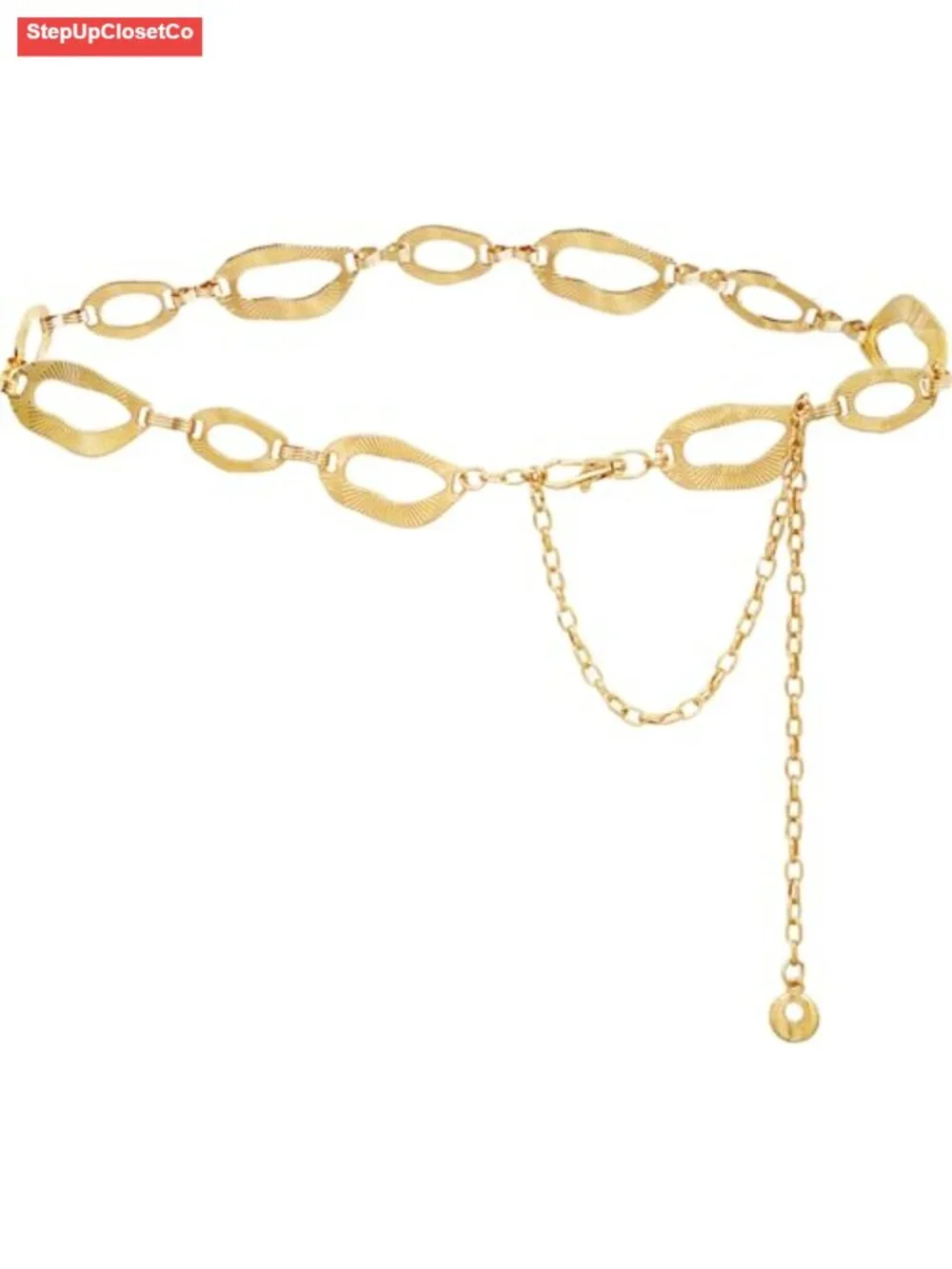 Metal Waist Chain Belt for Women Chunky Belts for Dresses